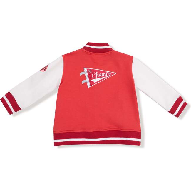 Letterman Jacket, Red/White - Jackets - 3