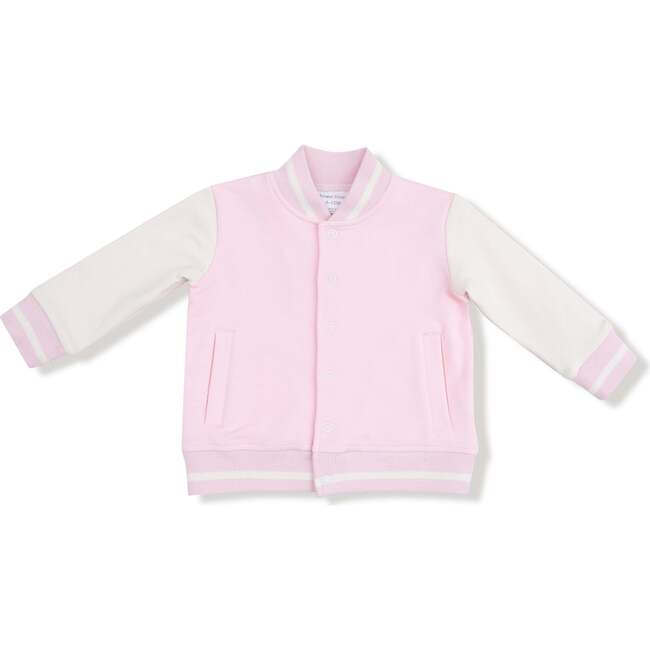 Letterman Jacket, Pink/White