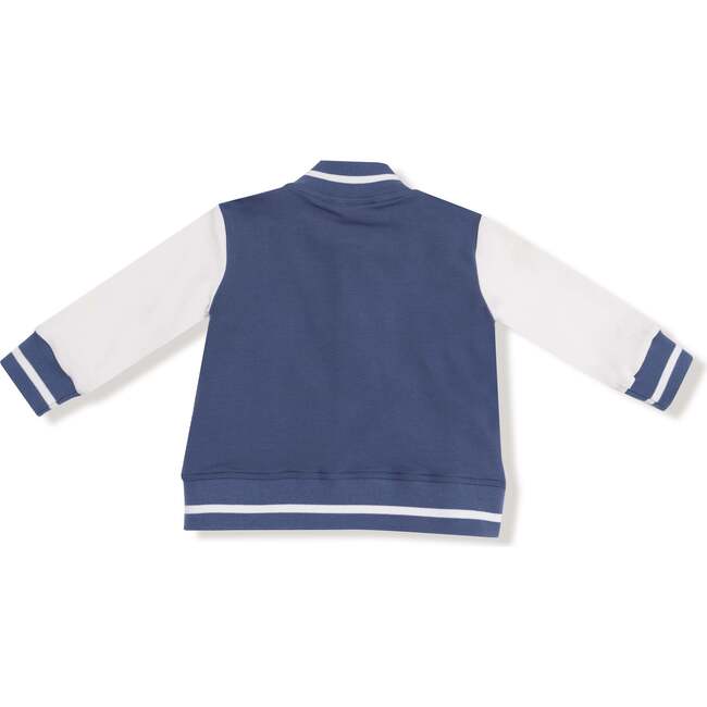 Letterman Jacket, Navy/White - Jackets - 4