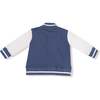 Letterman Jacket, Navy/White - Jackets - 4
