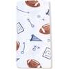 Swaddle Blanket, White Football - Swaddles - 2