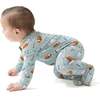 2 Way Zipper Footie, Sage Football - Footie Pajamas - 2