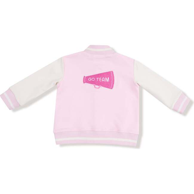 Letterman Jacket, Pink/White - Jackets - 3