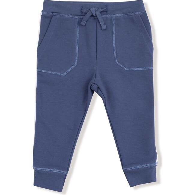 Jogger with Varsity Stripes, Navy