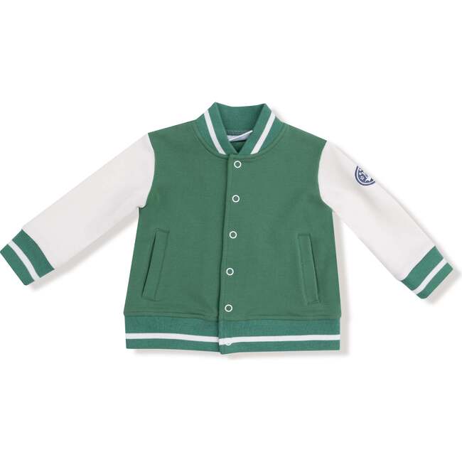 Letterman Jacket, Green/White