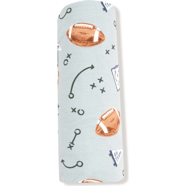 Swaddle Blanket, Sage Football - Swaddles - 2