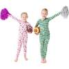 Long Sleeve Loungewear Set, Green Football - Mixed Apparel Set - 2