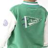 Letterman Jacket, Green/White - Jackets - 2
