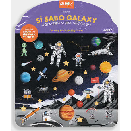Sí Sabo Galaxy: A Bilingual Reusable Sticker Play Set
