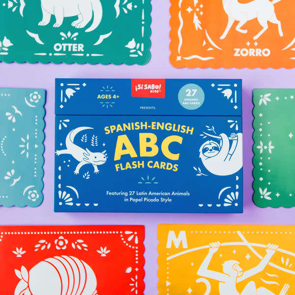 Spanish-English ABC Flash Cards - Educational Toys - 2