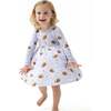 Twirly Long Sleeve Dress, Lilac Football - Dresses - 4