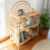 After The Rain Handcrafted Rattan Shelf, Natural - Bookcases - 3