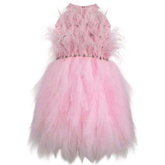 Pink Princess Feather Dress