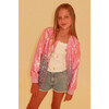 Bubble Gum Shimmer Sequin Bomber - Jackets - 2