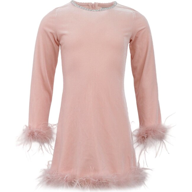 Princess Velvet Feather Dress