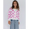 Pretty in Pink Bow Cardigan - Cardigans - 3