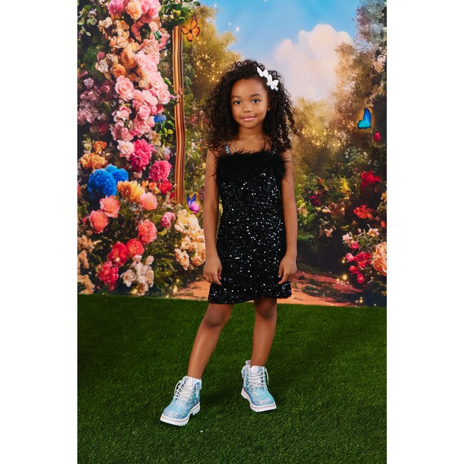 Midnight Shimmer Mini Dress - Dresses - 3