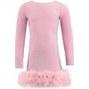 Pink Shimmer Feather Dress - Dresses - 1 - thumbnail