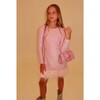 Pink Shimmer Feather Dress - Dresses - 3