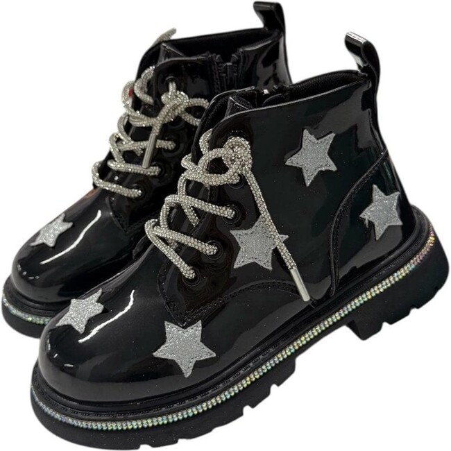 Black Rainbow Shimmer Stars Boots - Boots - 2