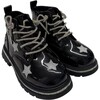 Black Rainbow Shimmer Stars Boots - Boots - 4