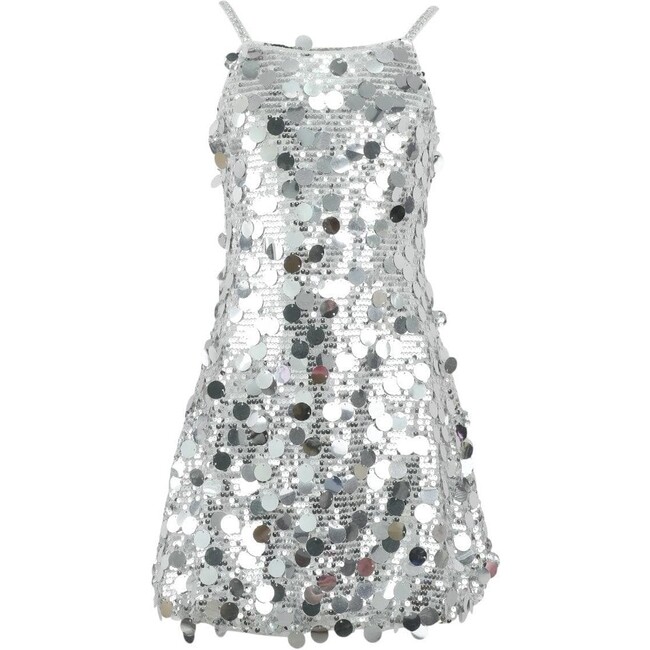 Silver Stardust Paillette Dress