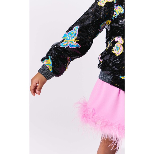 Magic Butterfly Sequin Bomber - Jackets - 5