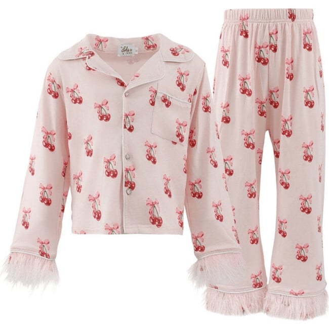Cherry Bows Soft Feather Set