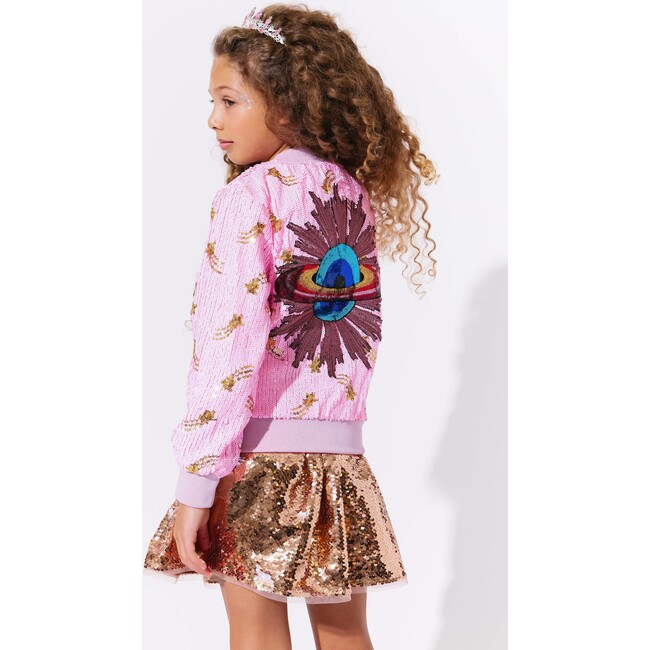 Galaxy Star Sequin Bomber - Jackets - 2