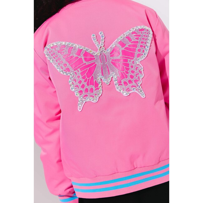 Crystal Butterfly Patch Jacket - Jackets - 2