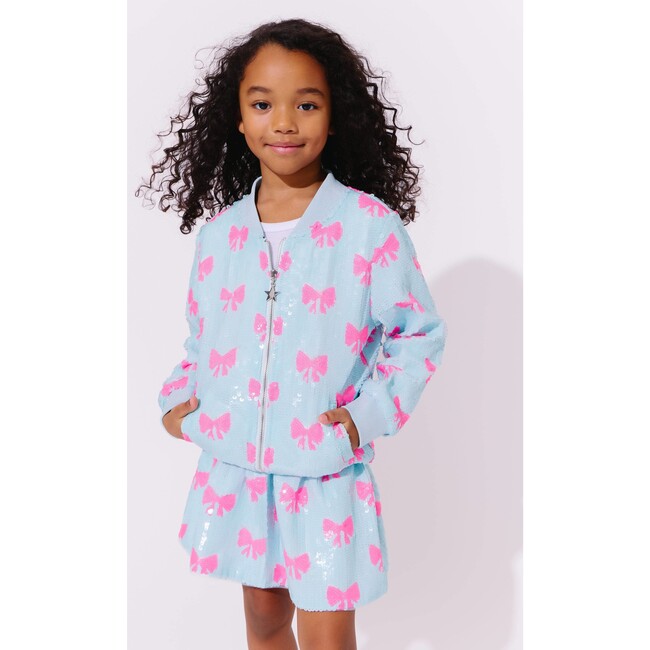 Pretty in Bows Sequin Bomber - Jackets - 3