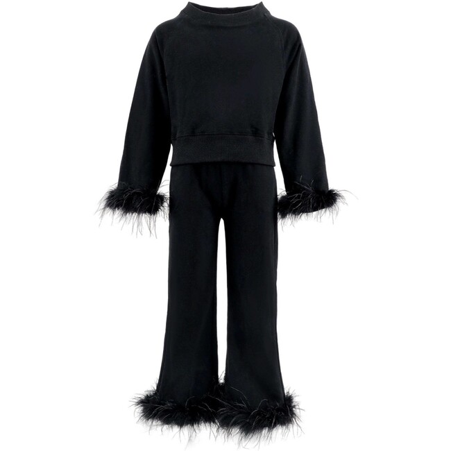 Black Feather Athletic Set