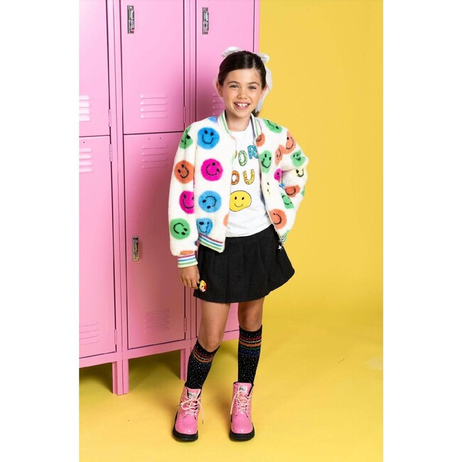 Rainbow Emoji Plush Coat - Jackets - 3