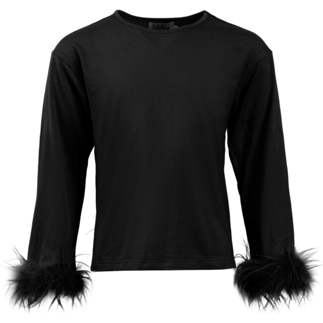 Pretty Feather Long Sleeve Black