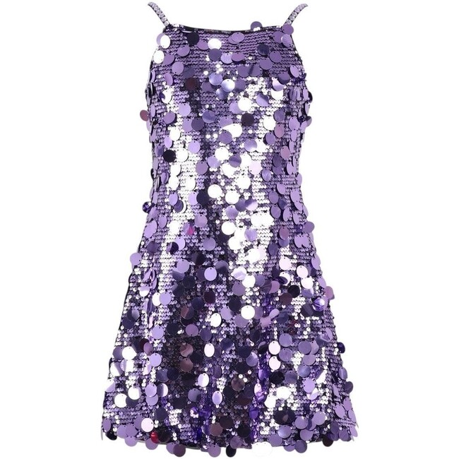 Purple Stardust Paillette Dress