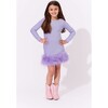 Lavender Shimmer Feather Dress - Dresses - 4