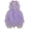 Lavender Haze Feather Dress - Dresses - 1 - thumbnail