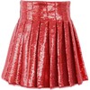 Scarlet Pleated Shimmer Skirt - Skirts - 1 - thumbnail