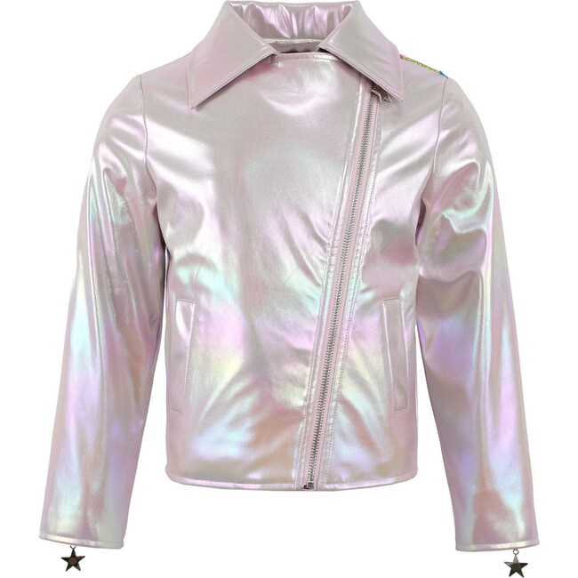 Rainbow Cloud Hologram Leather