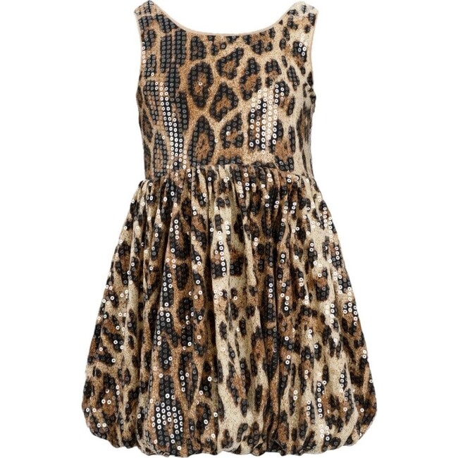 Sequin Leopard Bubble Dress