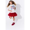 Scarlet Pleated Shimmer Skirt - Skirts - 2