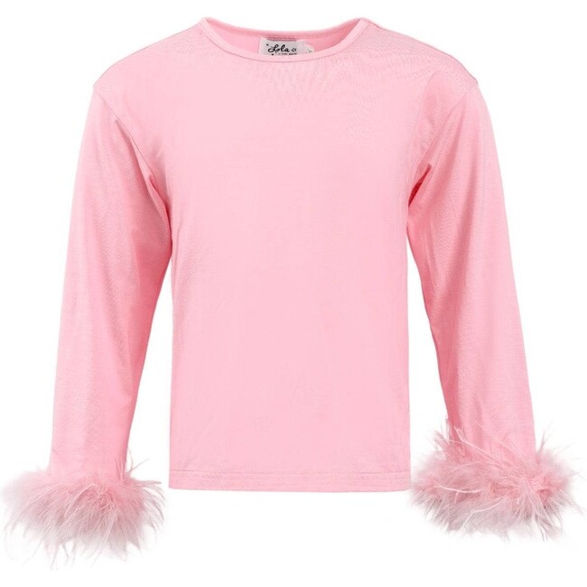 Pretty Feather Long Sleeve Pink