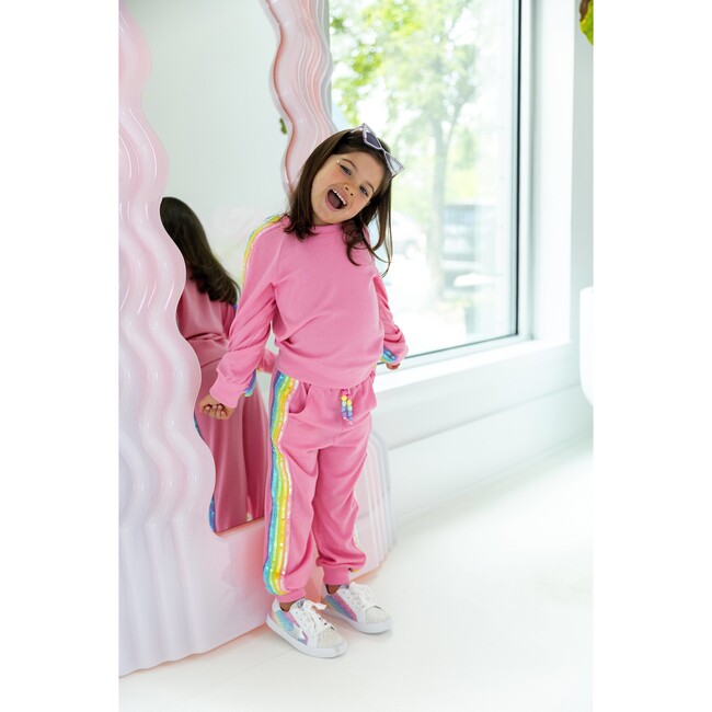 Pink Rainbow Sequin Set - Mixed Apparel Set - 3