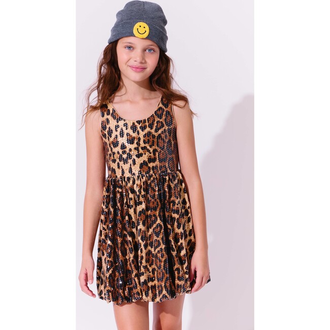 Sequin Leopard Bubble Dress - Dresses - 2