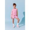 Pink Rainbow Sequin Stripe Short Set - Mixed Apparel Set - 5