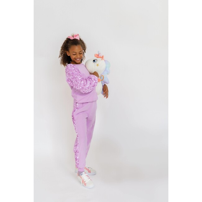 Lavender Sequin Joggers Set - Mixed Apparel Set - 6