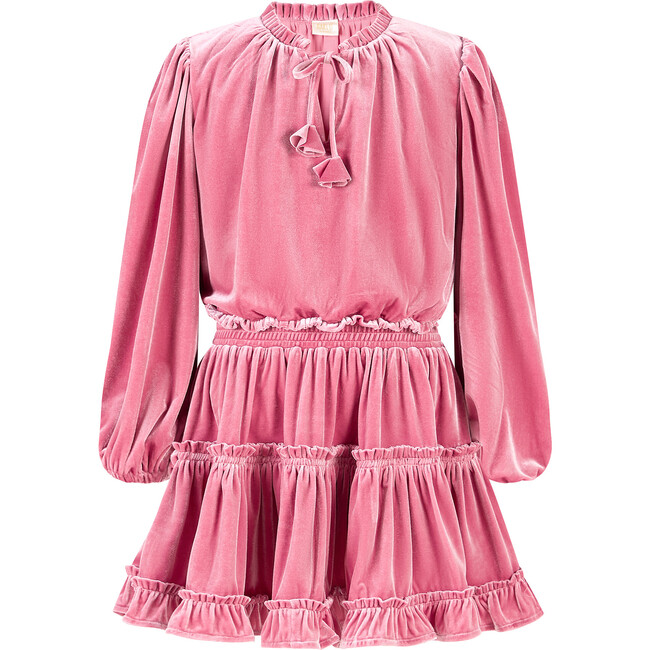 Symphony Velvet Mini Dress, Pink