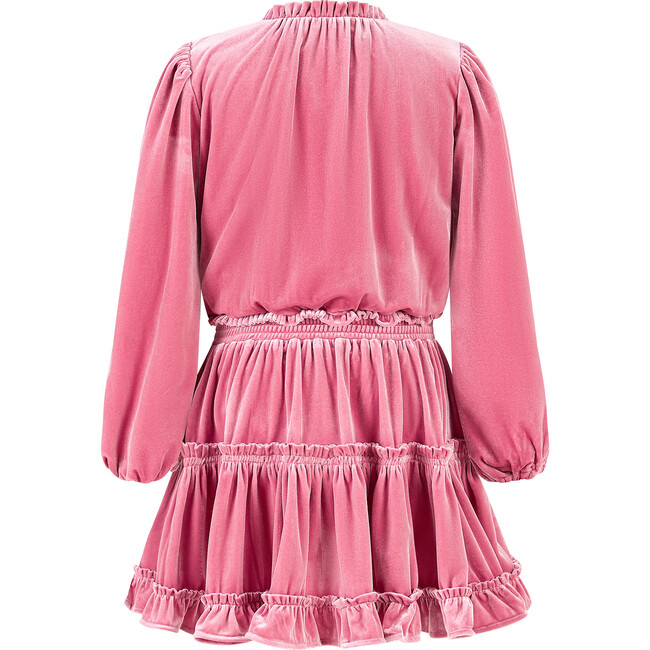 Symphony Velvet Mini Dress, Pink - Dresses - 2