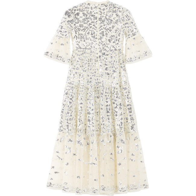 Tabitha Sequin Maxi Dress, Crème - Dresses - 2