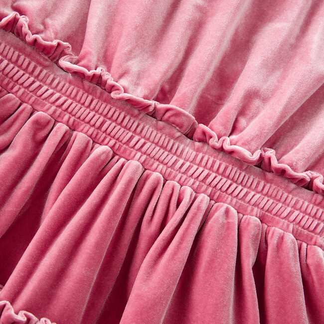 Symphony Velvet Mini Dress, Pink - Dresses - 5